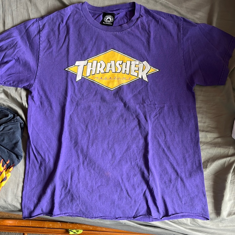 purple thrasher tee
